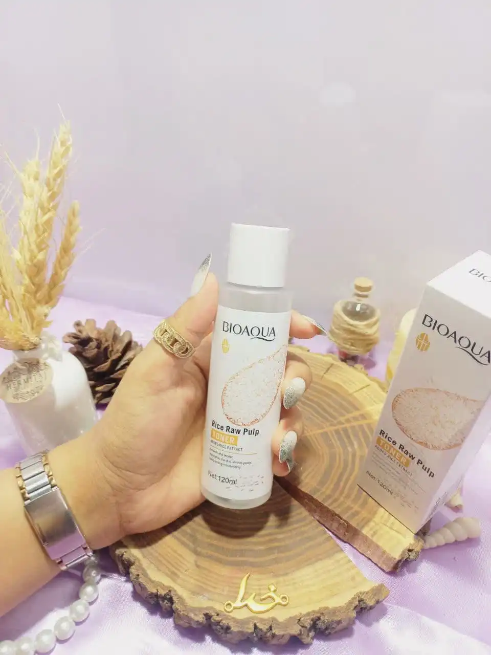 تونر آبرسان صورت عصاره برنج خام بیوآکوا BIOAQUA  کد BQY83864