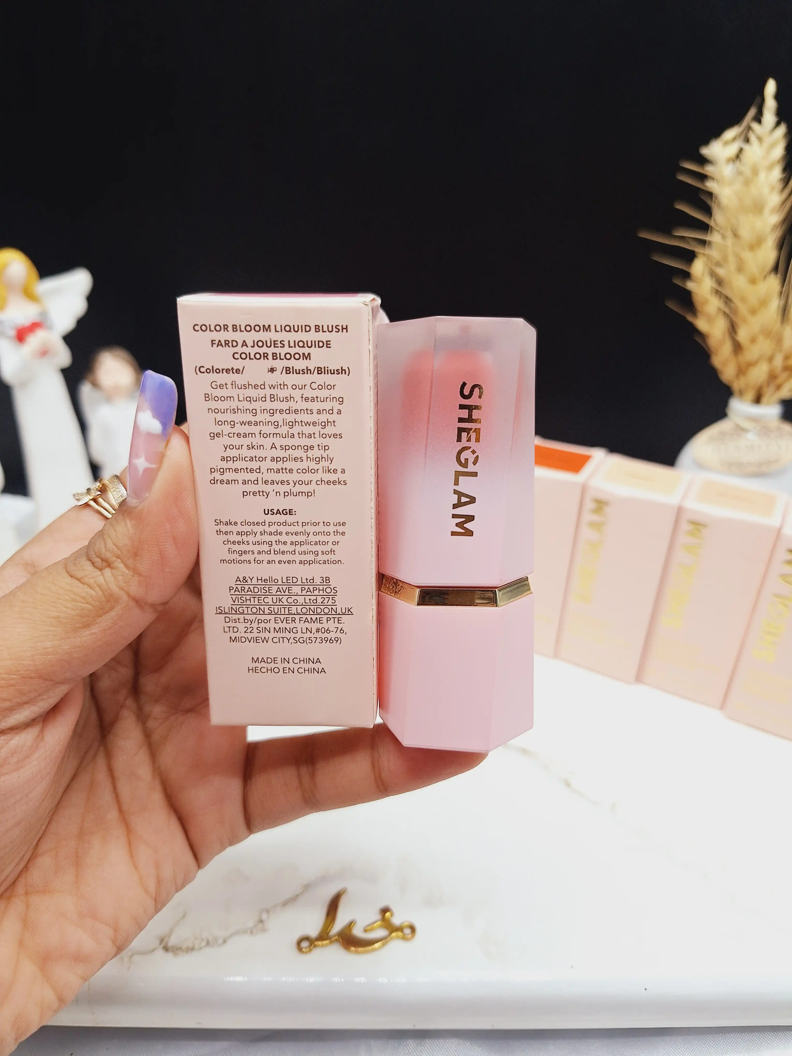 رژ گونه مایع پد دار برند شگلم SHEGLAM کد 0200
